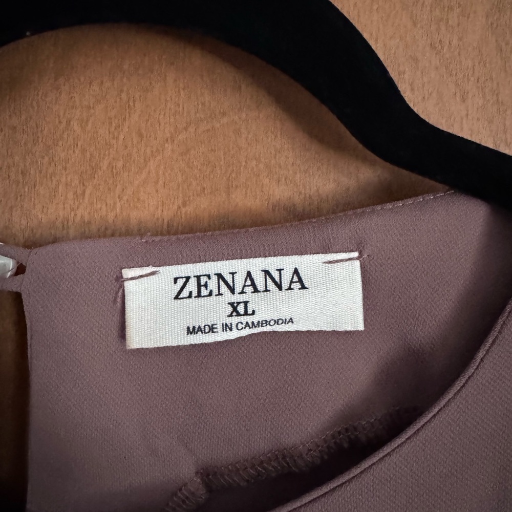 Zenana brand, Taupe Women's Top, size XL - Picture 2 of 2